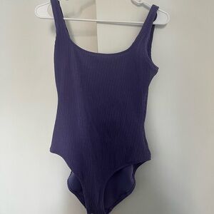 Aerie crinkle scoop one piece suit